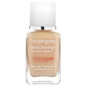 Neutrogena SkinClearing Oil-Free Makeup 20 Natural Ivory 1 Oz/30ml
